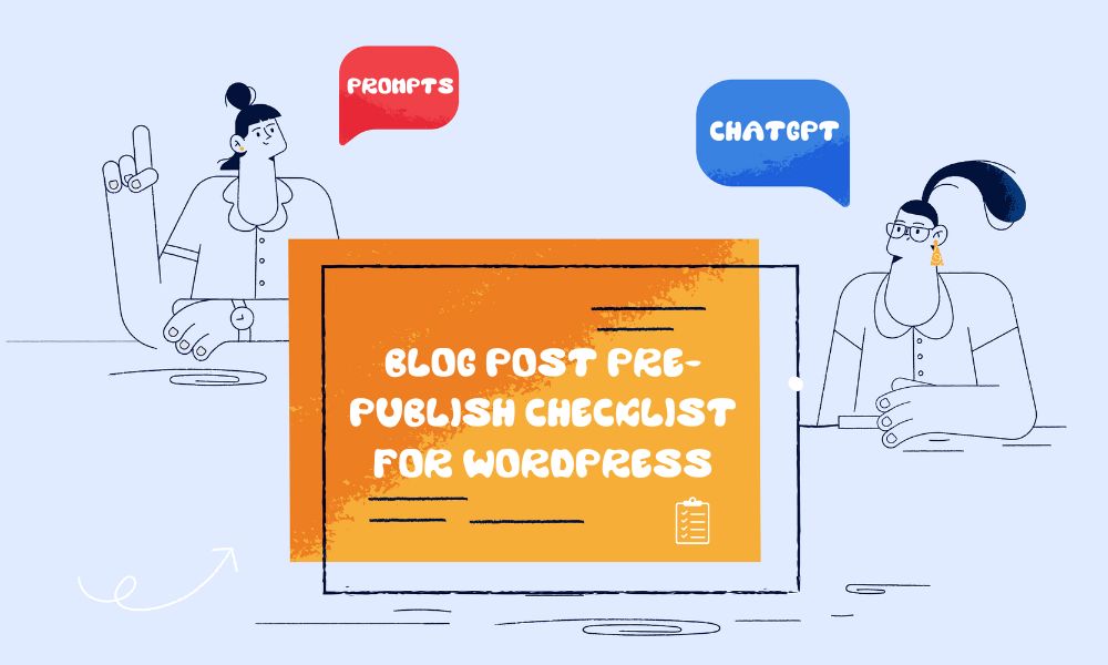 blog post pre-publish checklist for wordpress