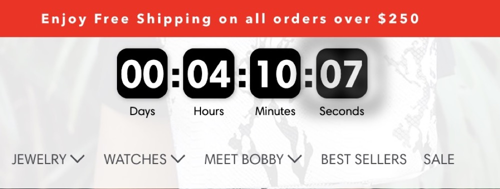 countdown timer popup example