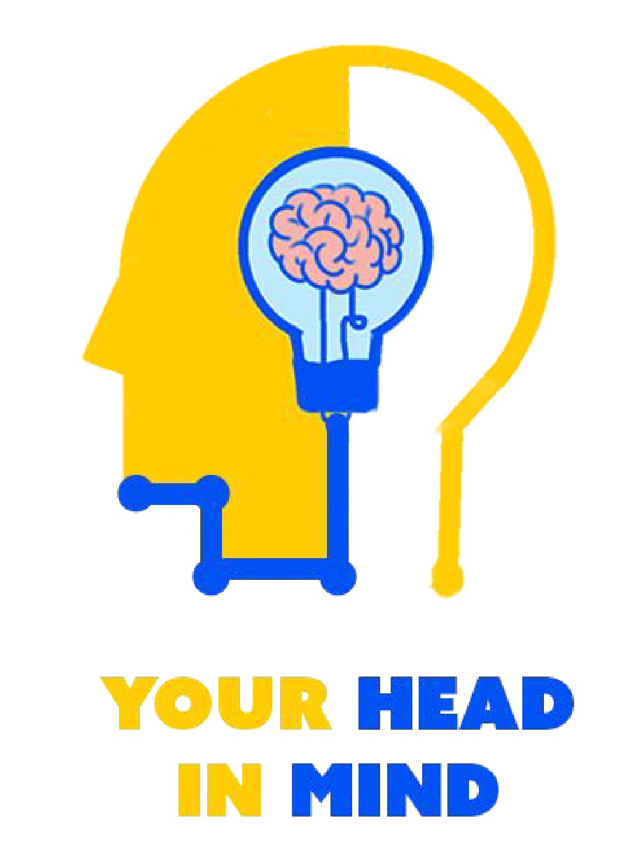 your head in mind creative concept