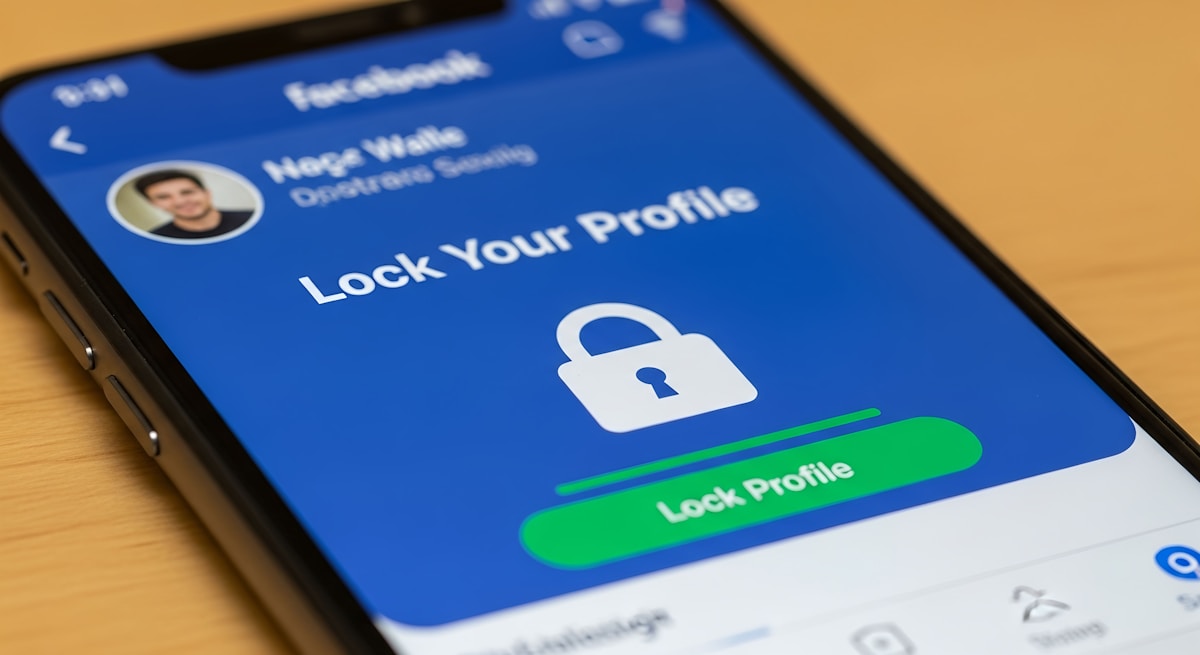 Data privacy security protection lock on smartphone