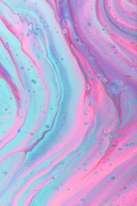Abstract coral and pink fluid art representing AI-powered ecommerce and ChatGPT instant checkout for Shopify