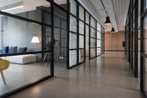 Open office workspace with laptops, used as a landscape featured image for a WordPress article.