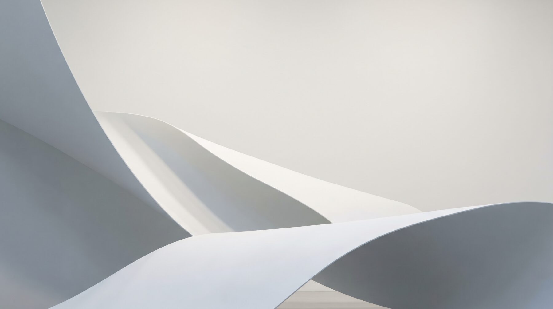 Abstract white curved planes — placeholder image