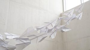 Abstract white folded paper planes — placeholder image