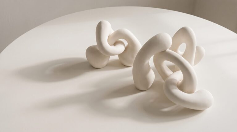 Abstract white sculptural forms — placeholder image