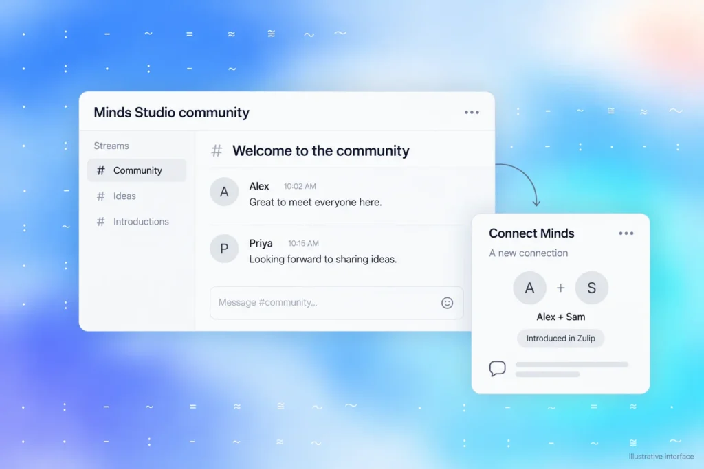Minds Studio: A Private Zulip Community with a Custom Pairing App